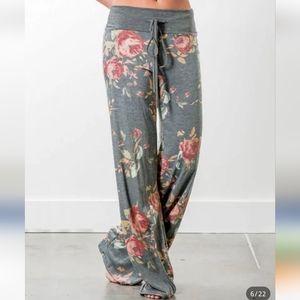 Women's Plus Size Boho floral yoga pants